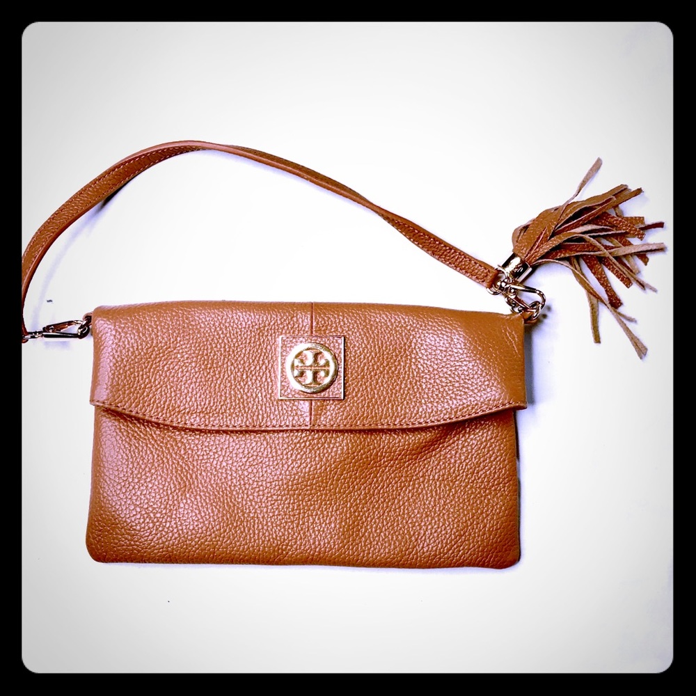 NWOT Tory Birch small brown leather shoulder bag